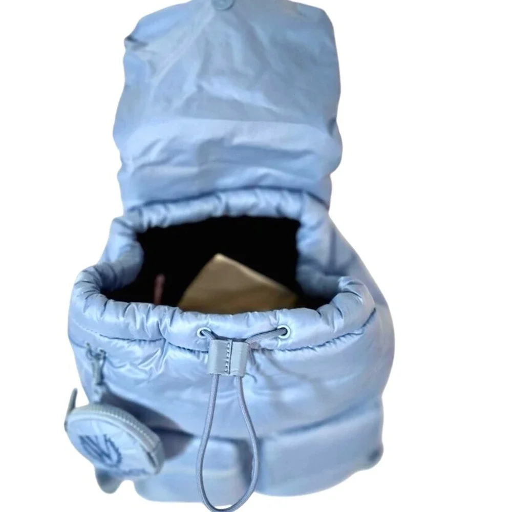 Wildfox Baby Blue‎ Puffy Nylon Backpack with Multiple Pockets New with Tags